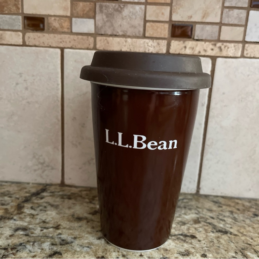 L.L. Bean Dark Brown Travel Mug